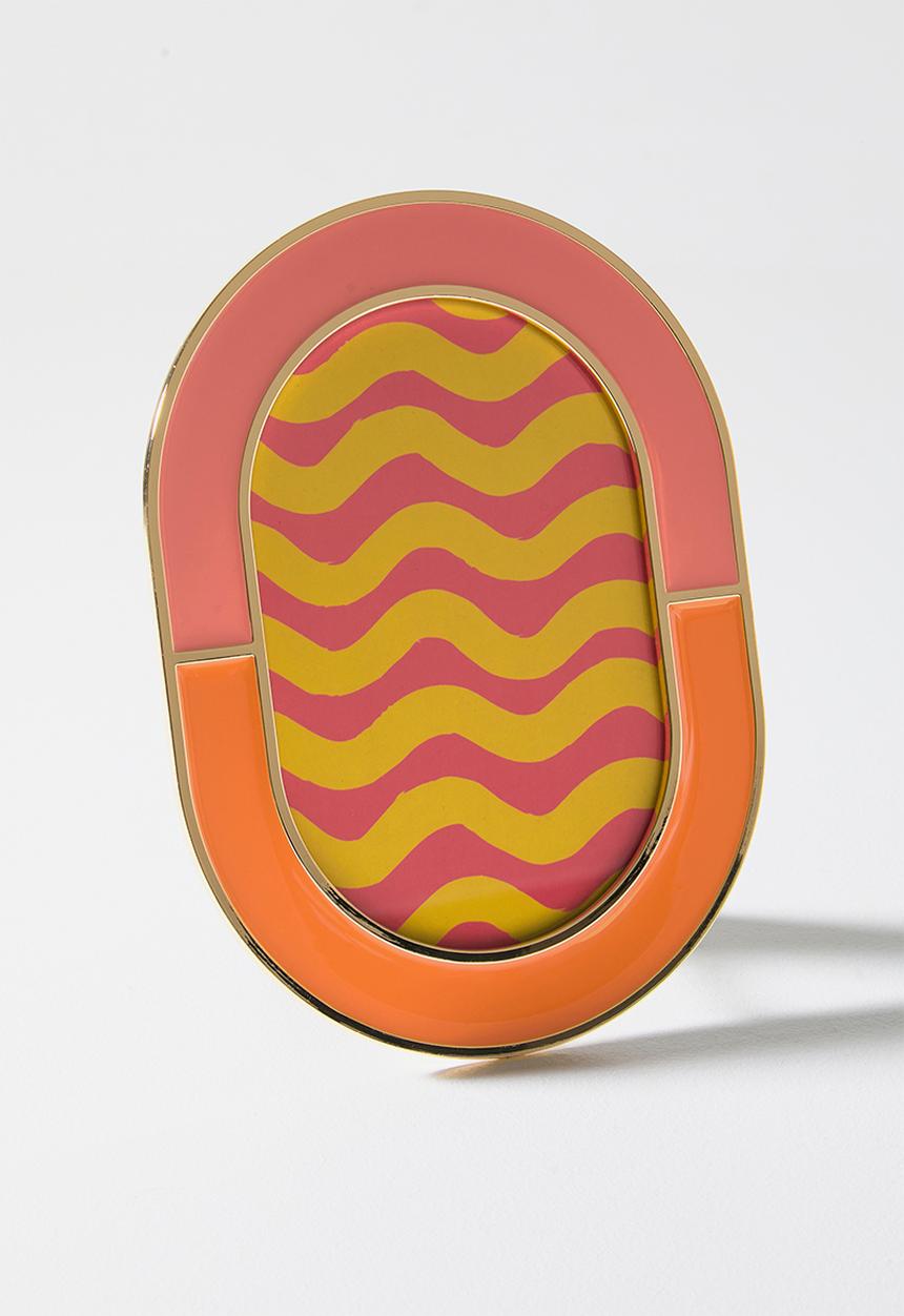 Sixth Floor - Gloss & - Gold Photo frame Oval