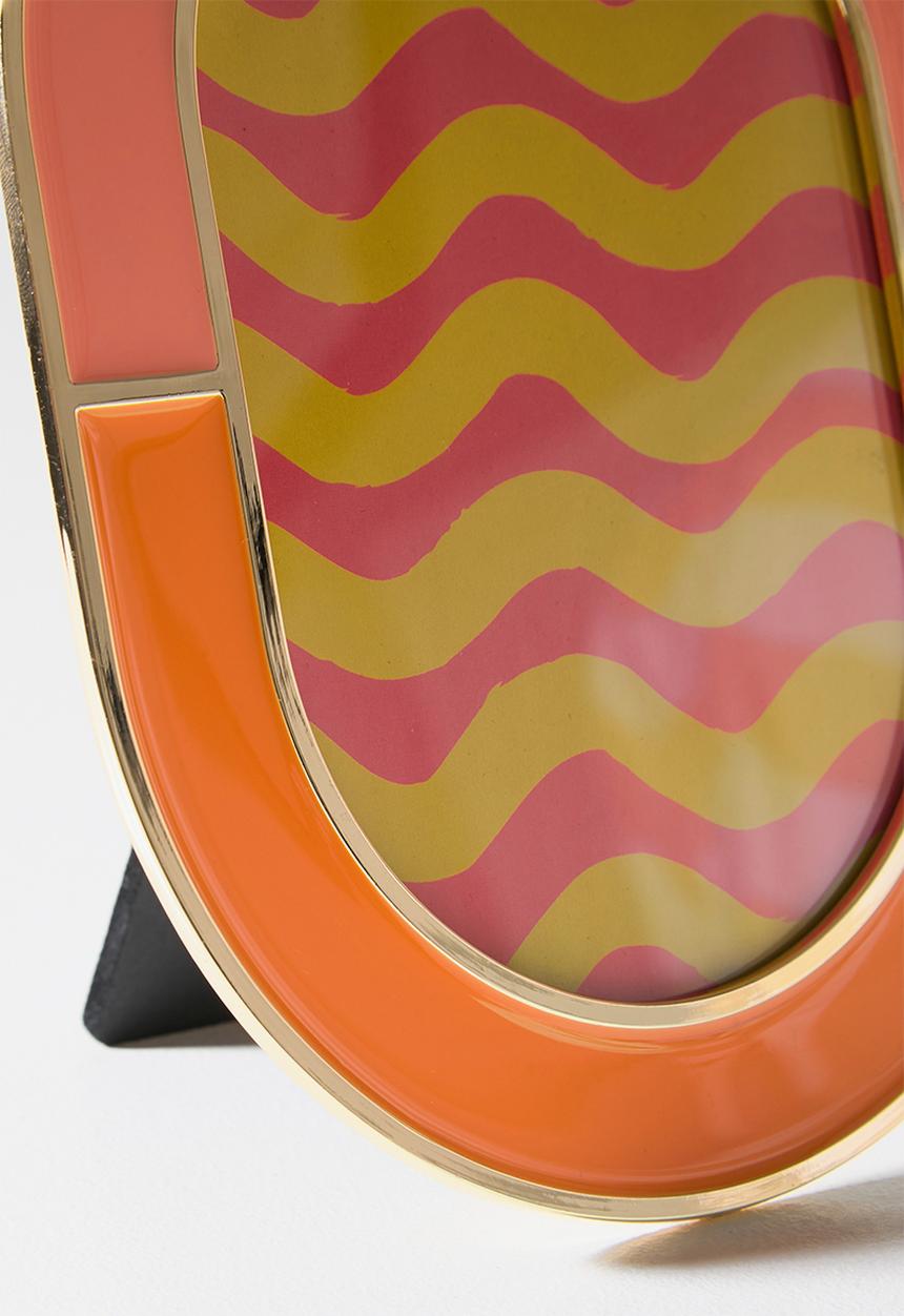 Sixth Floor - Gloss & - Gold Photo frame Oval