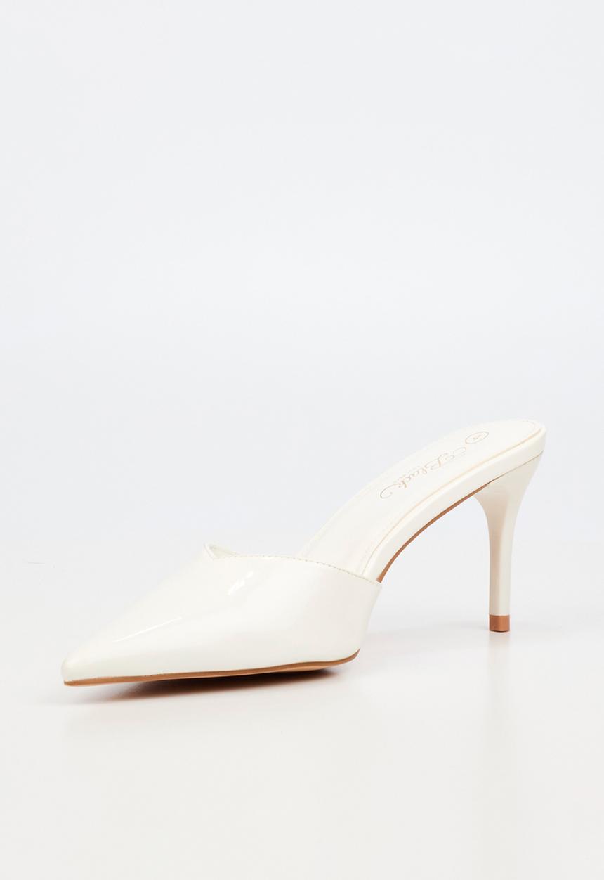 Miss Black - Gallery 11 classic mule - white