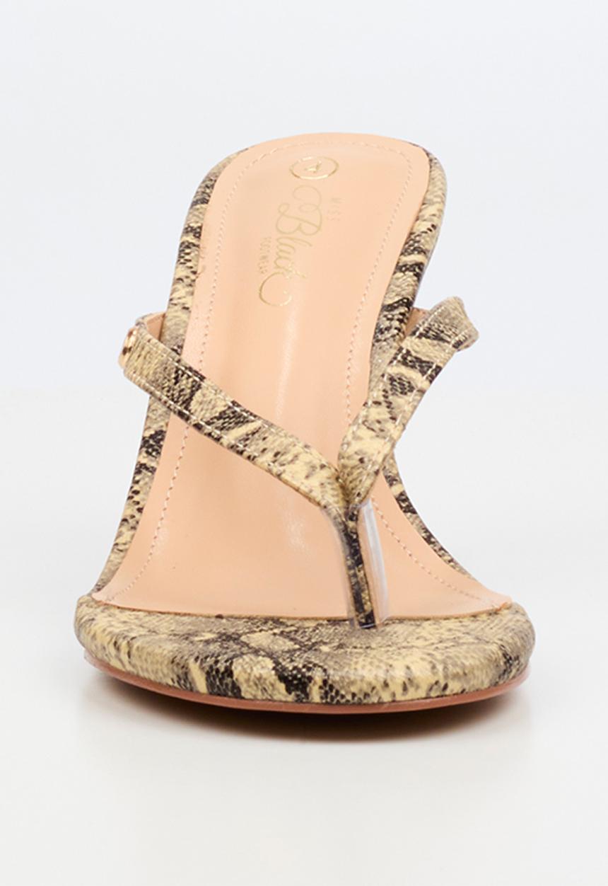 Miss Black - Aurelia 3 classic heel - snake