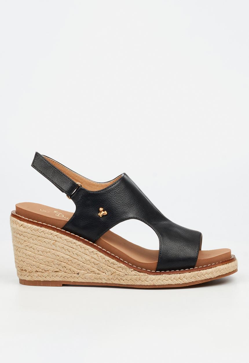 Butterfly Feet - Mila 2 espadrille wedge heel - black