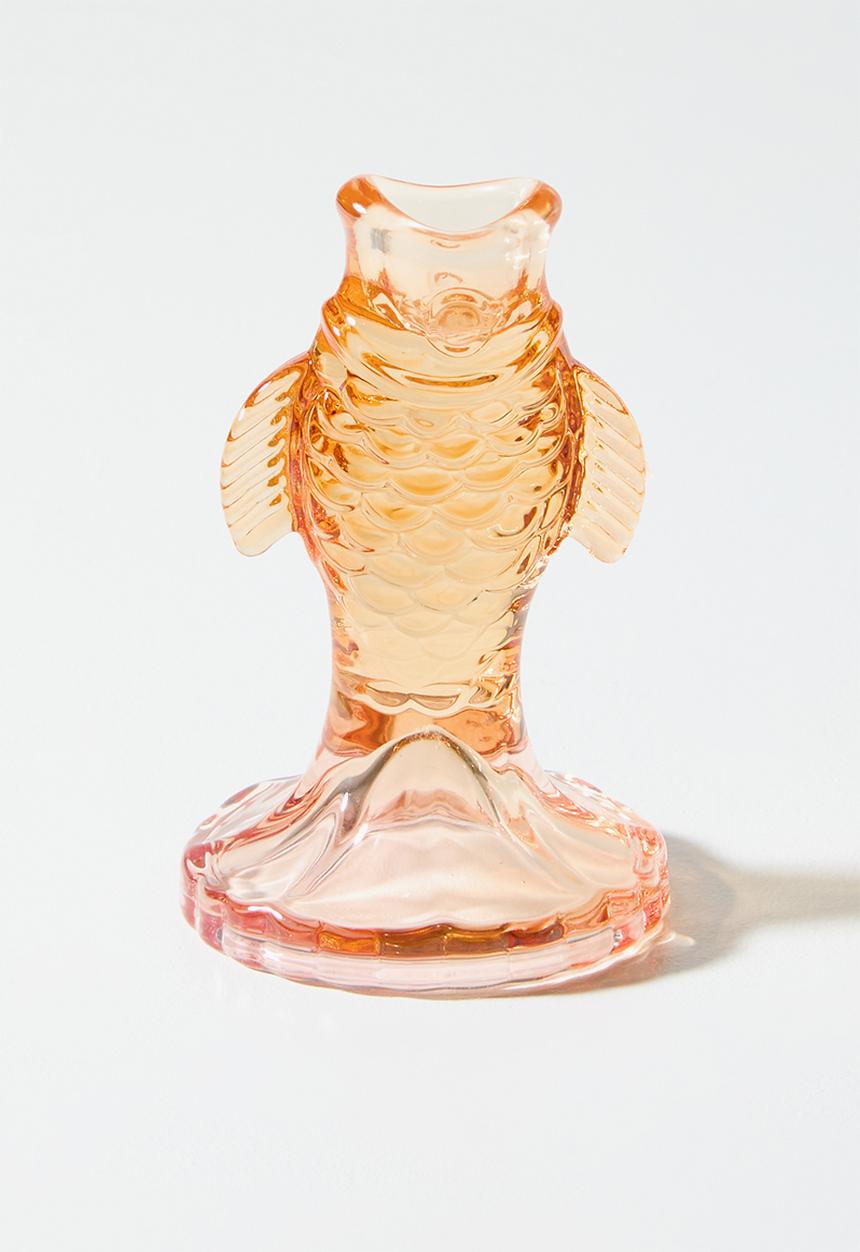Sixth Floor - Glass Fish Candle Holder Set 2
