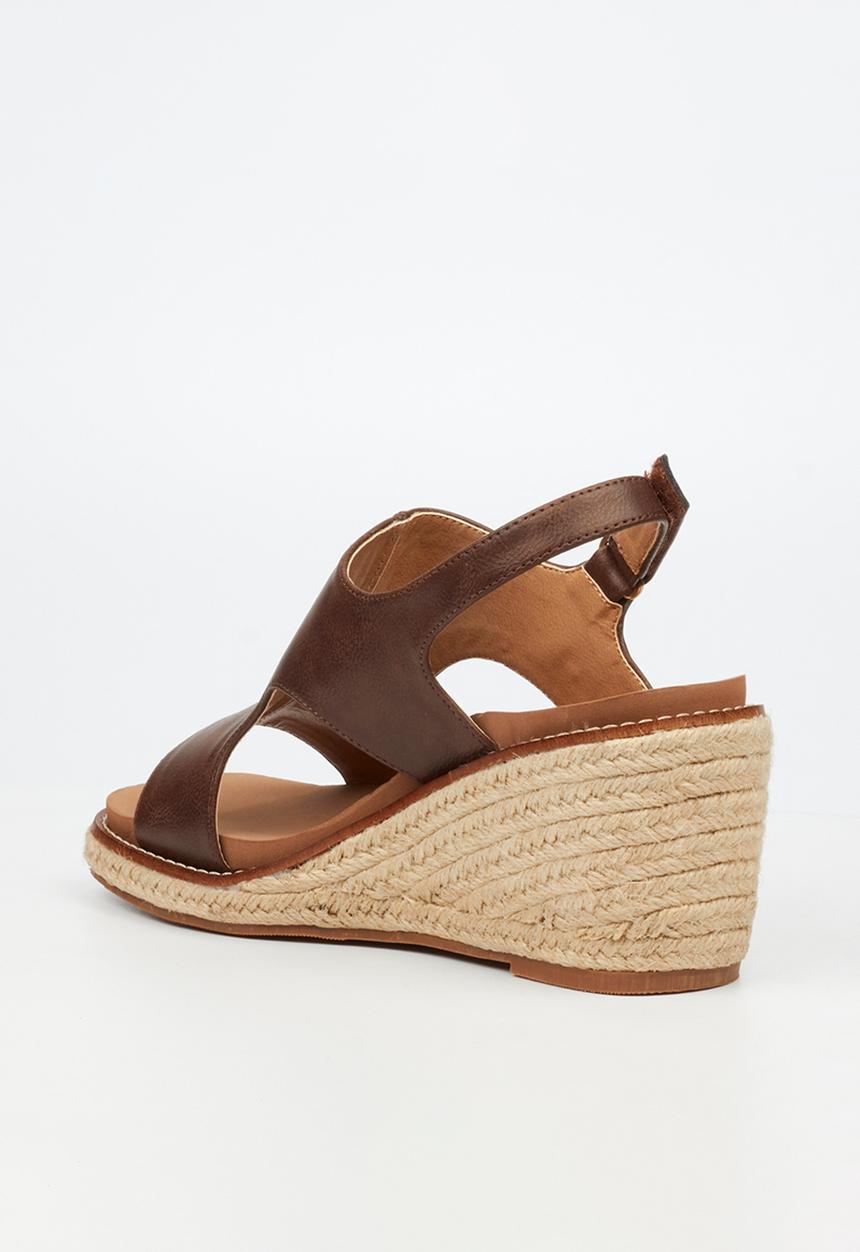 Butterfly Feet - Mila 2 espadrille wedge heel - chocolate
