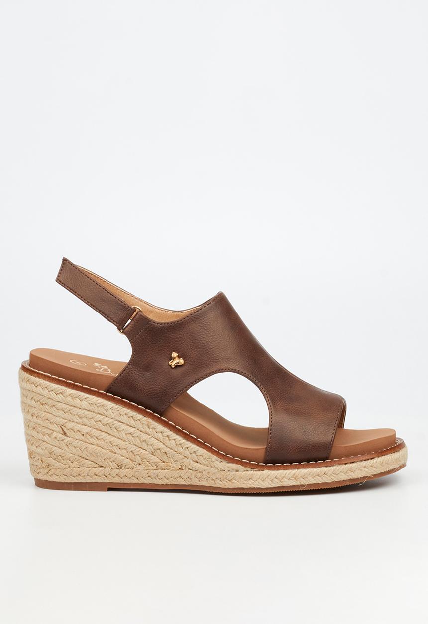 Butterfly Feet - Mila 2 espadrille wedge heel - chocolate