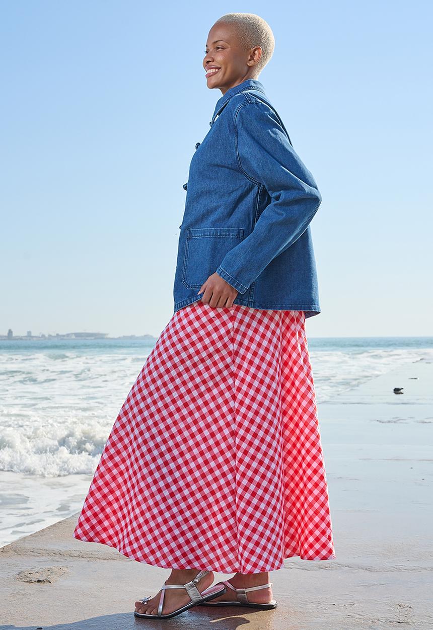 Me&B - Mandarin Denim Jacket - Blue