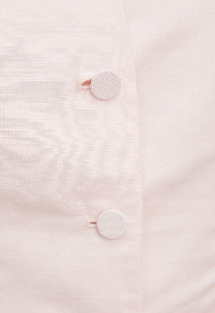 Forever New - Cartia button down top in rosewater pink