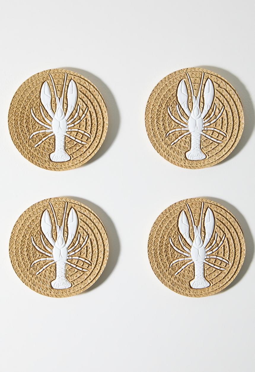 Sixth Floor - Lobster Coaster Set 4 - neutral
