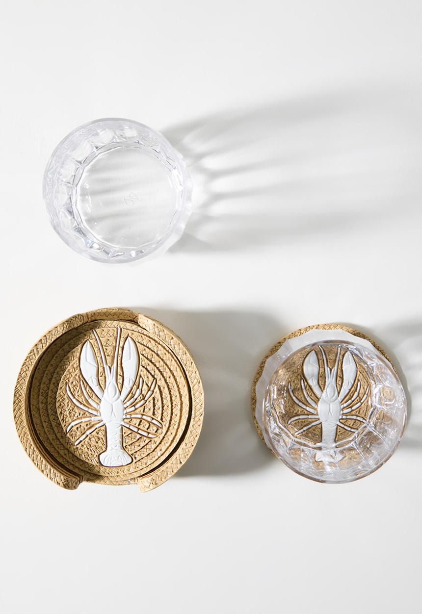 Sixth Floor - Lobster Coaster Set 4 - neutral