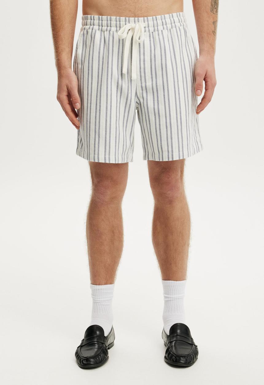 Cotton On - Easy Short - Blue Repeat Stripe