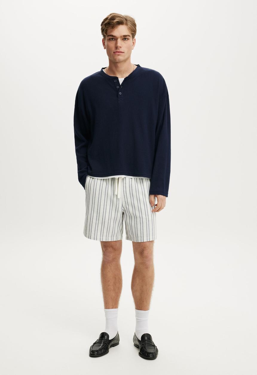 Cotton On - Easy Short - Blue Repeat Stripe
