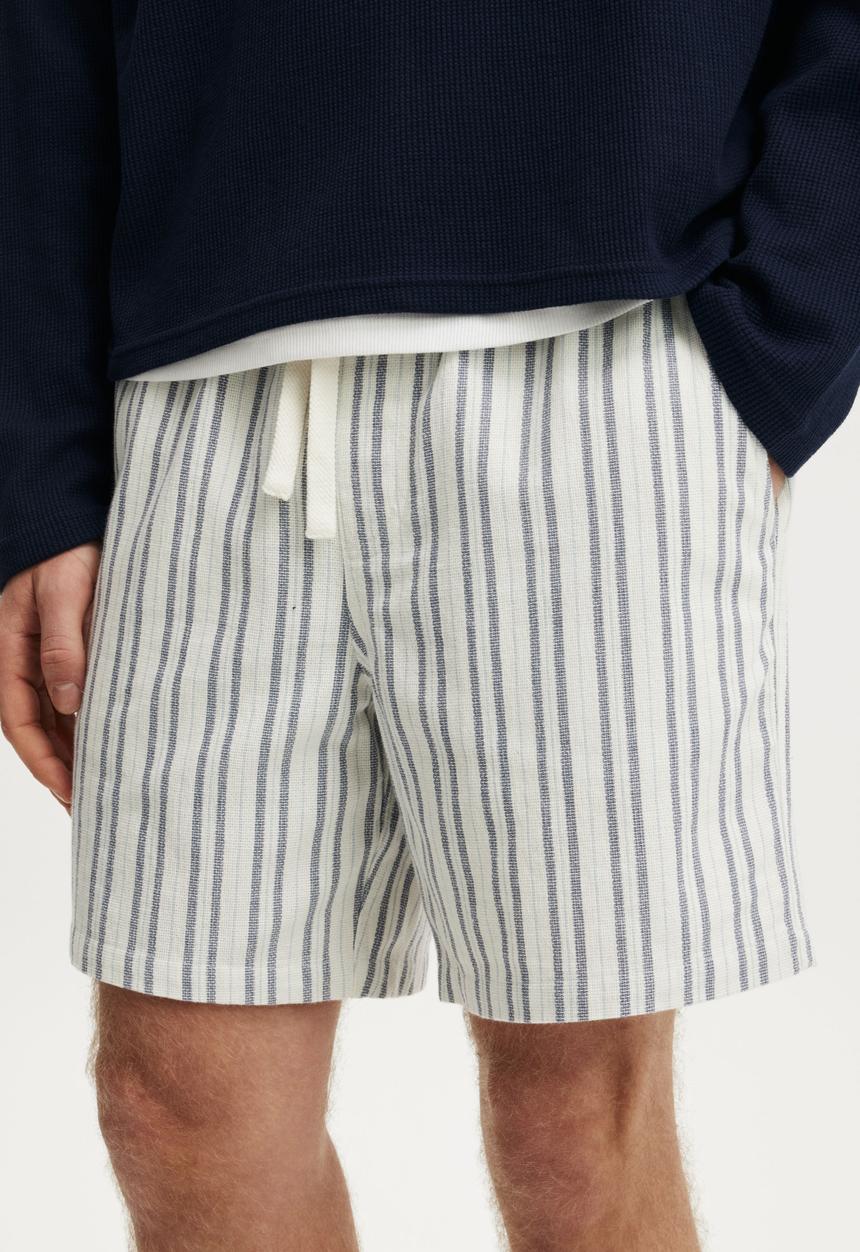 Cotton On - Easy Short - Blue Repeat Stripe