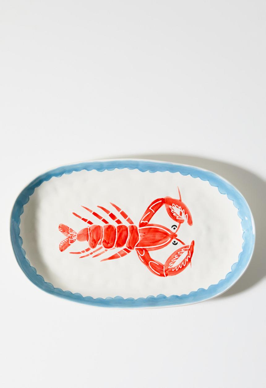 Sixth Floor - Stoneware Lobster Platter - Multi