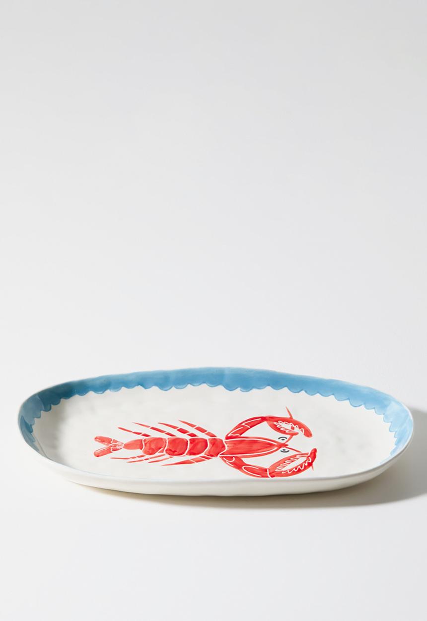 Sixth Floor - Stoneware Lobster Platter - Multi