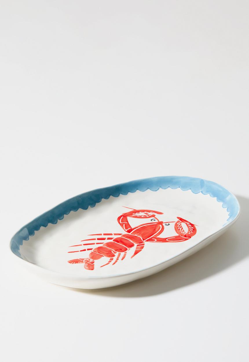 Sixth Floor - Stoneware Lobster Platter - Multi