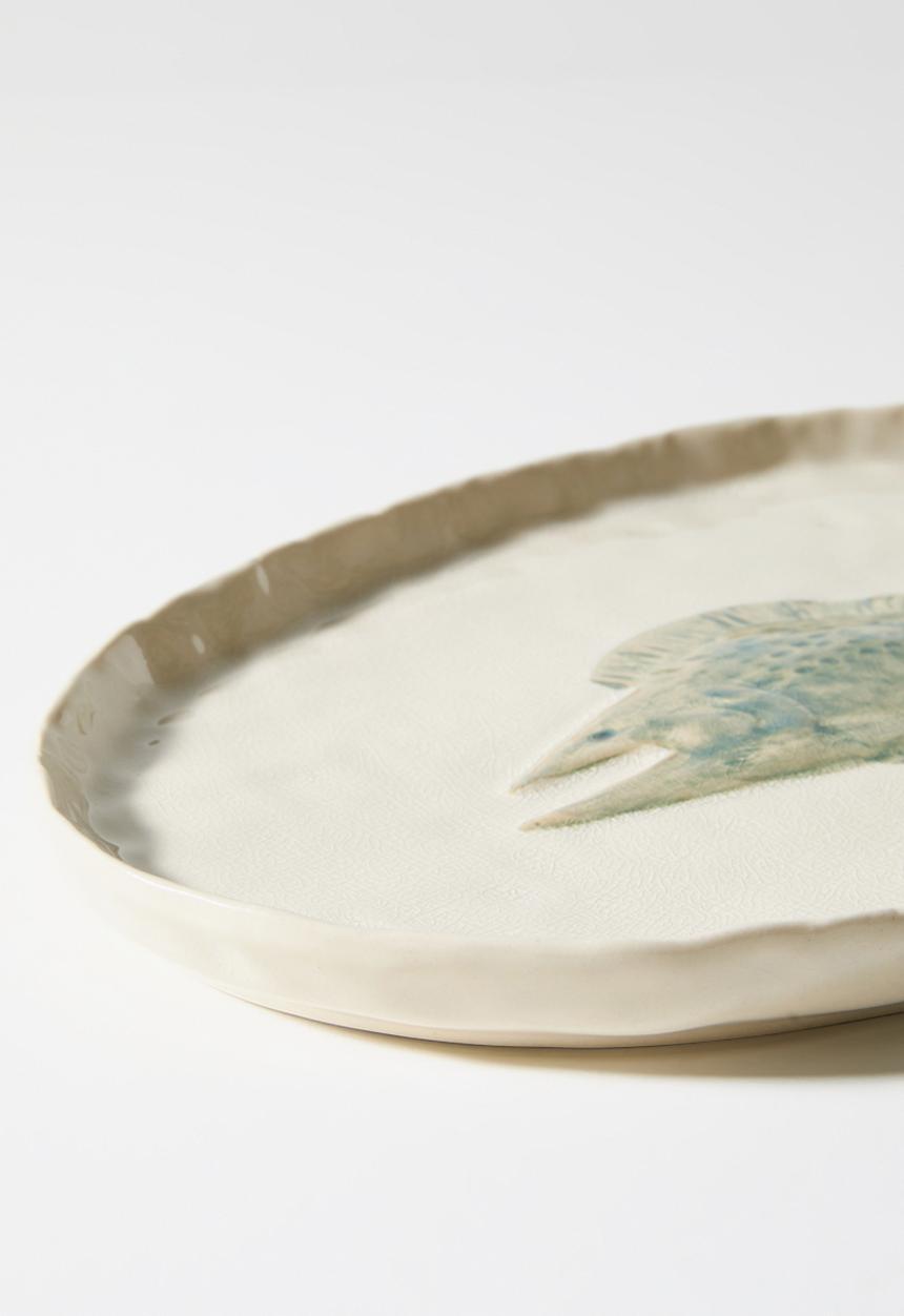 Sixth Floor - Stoneware Fish Platter - Natural