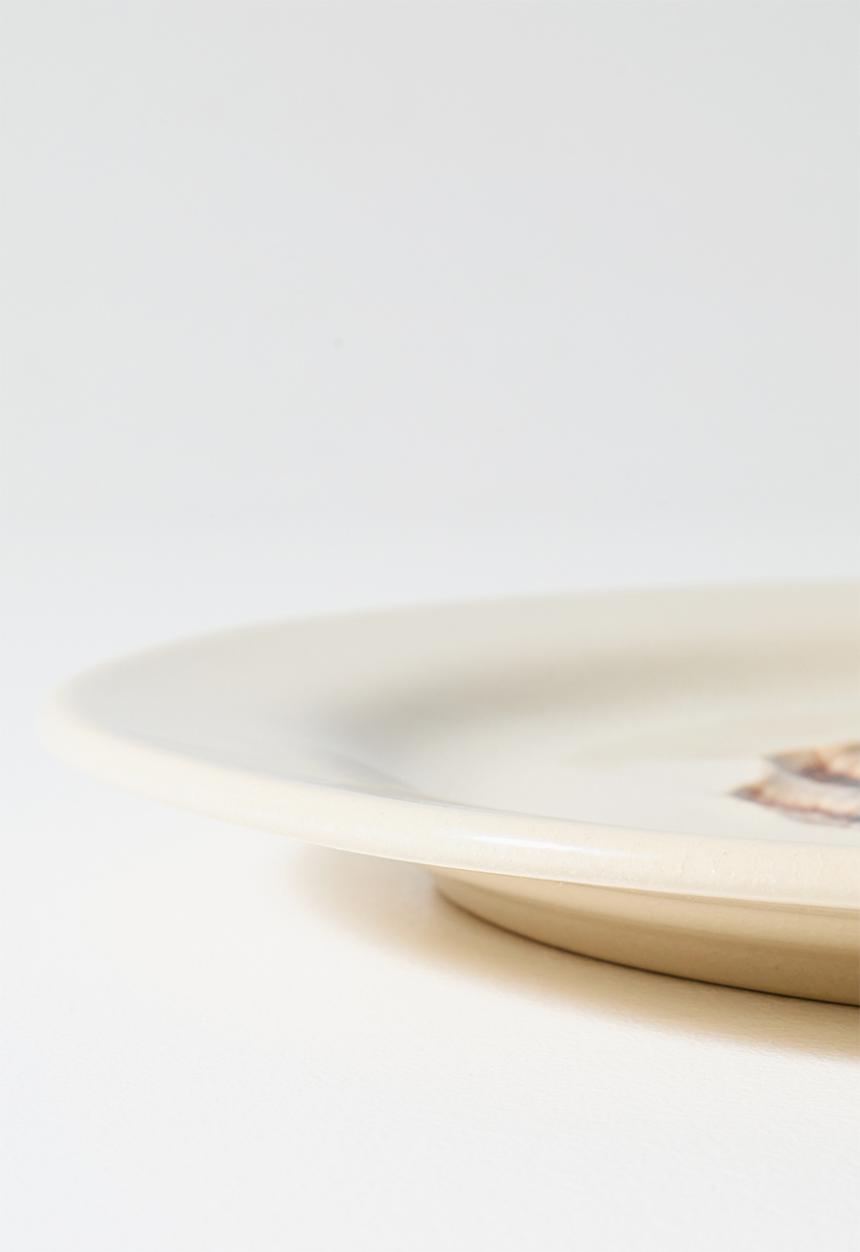 Sixth Floor - Stoneware Shell Serving Plate - Natural