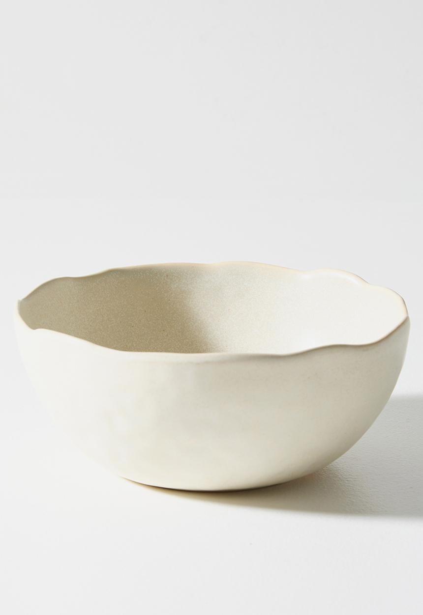 Sixth Floor - Stoneware Olive Serving Bowl - Natural