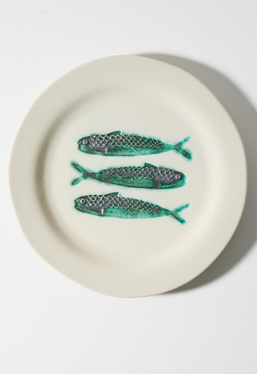 Sixth Floor - Stoneware Fish Serving Plate - Natural