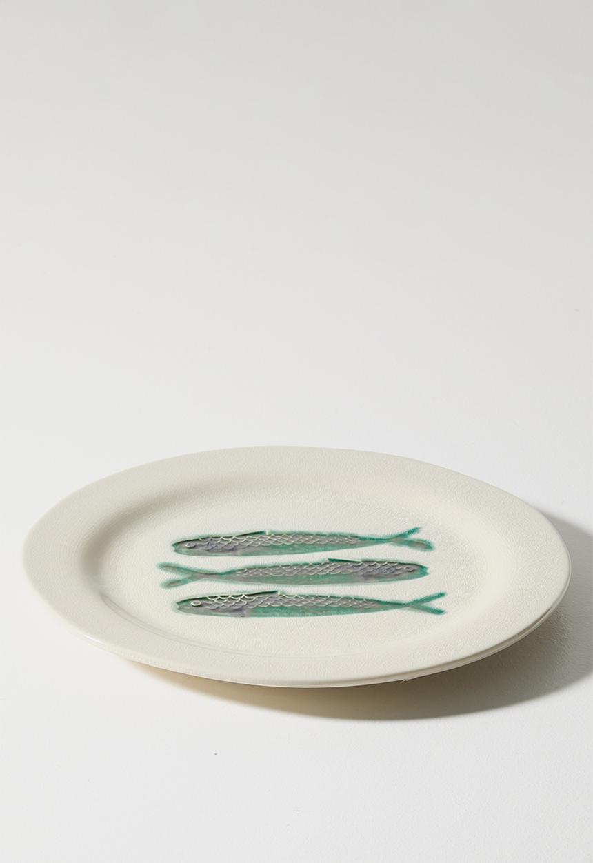 Sixth Floor - Stoneware Fish Serving Plate - Natural