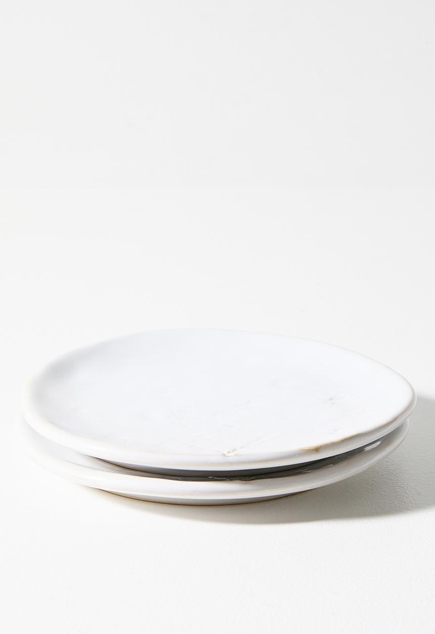 Sixth Floor - Stoneware Field Flower Side Plates Set 2