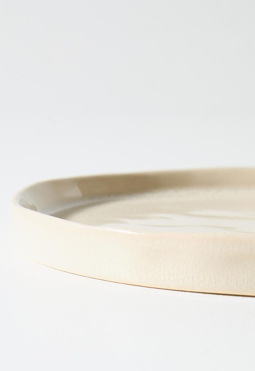 Sixth Floor - Stoneware Shell Side Plate - Neutral