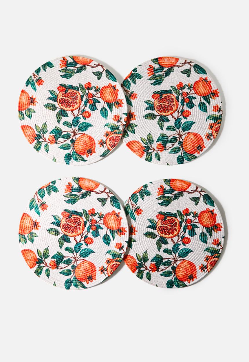 Sixth Floor - Pom Placemats set 4 - Multi