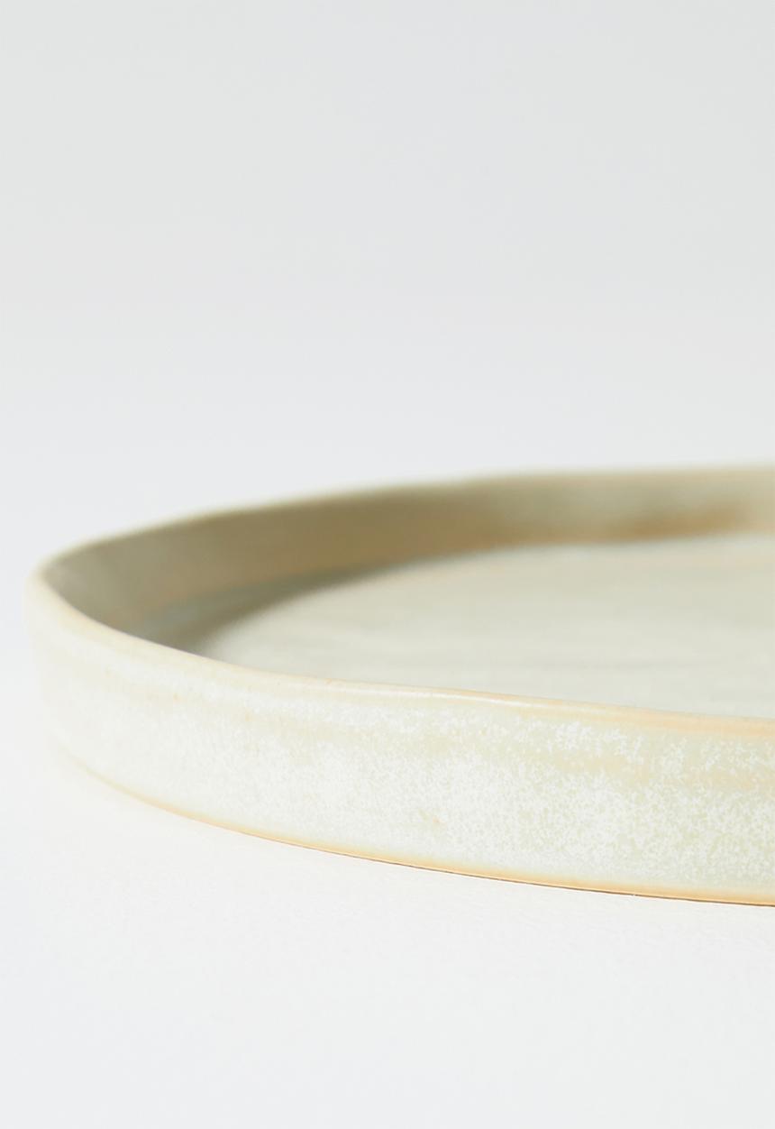 Sixth Floor - Stoneware Olive Side Plate - Natural