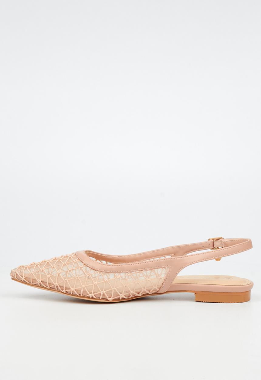 Miss Black - Lavelle 3 embroidered pump - natural
