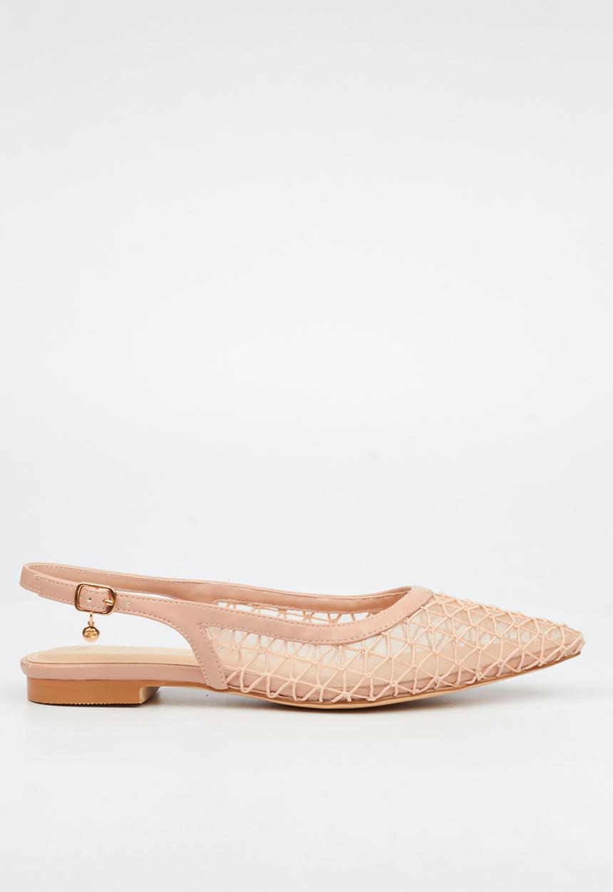 Miss Black - Lavelle 3 embroidered pump - natural
