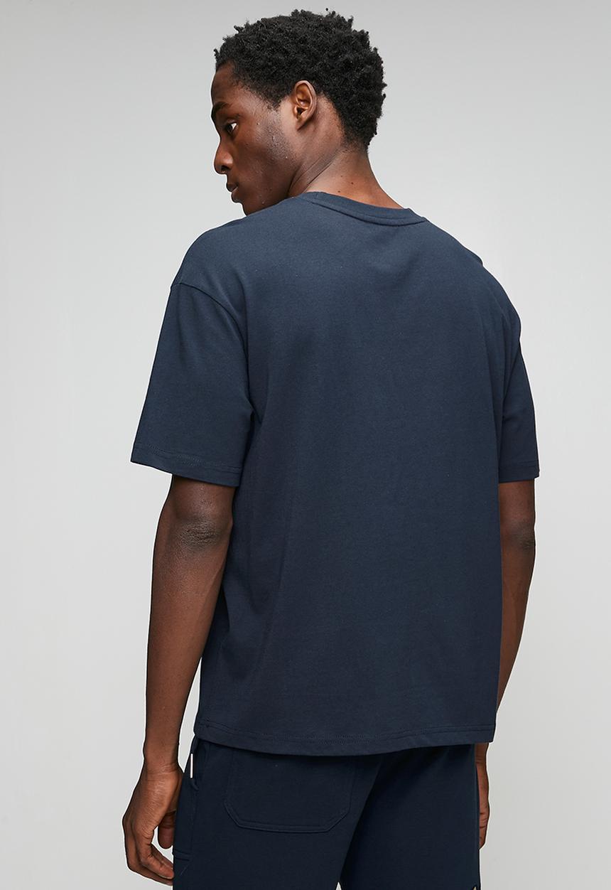 Steve Madden - Mens Rafal Crew Neck T-shirt - Navy