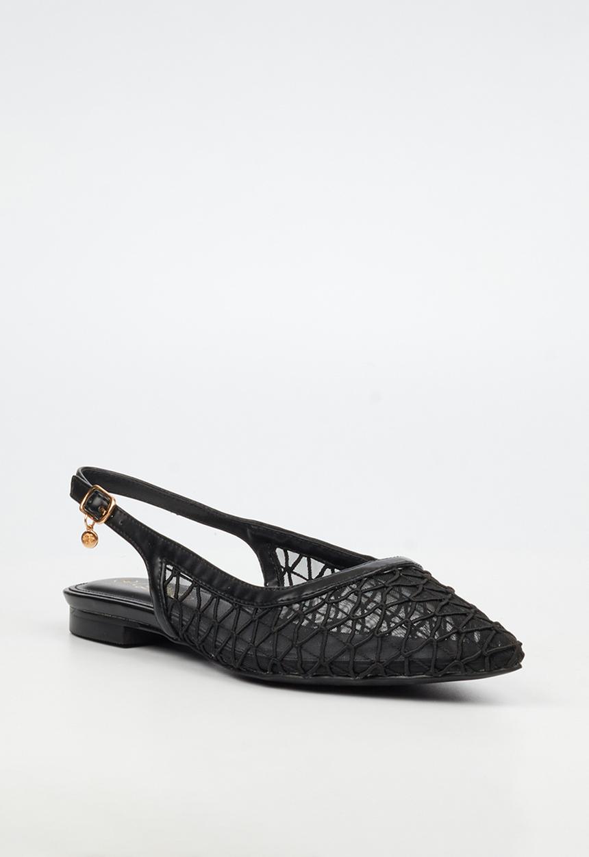Miss Black - Lavelle 3 embroidered pump - black