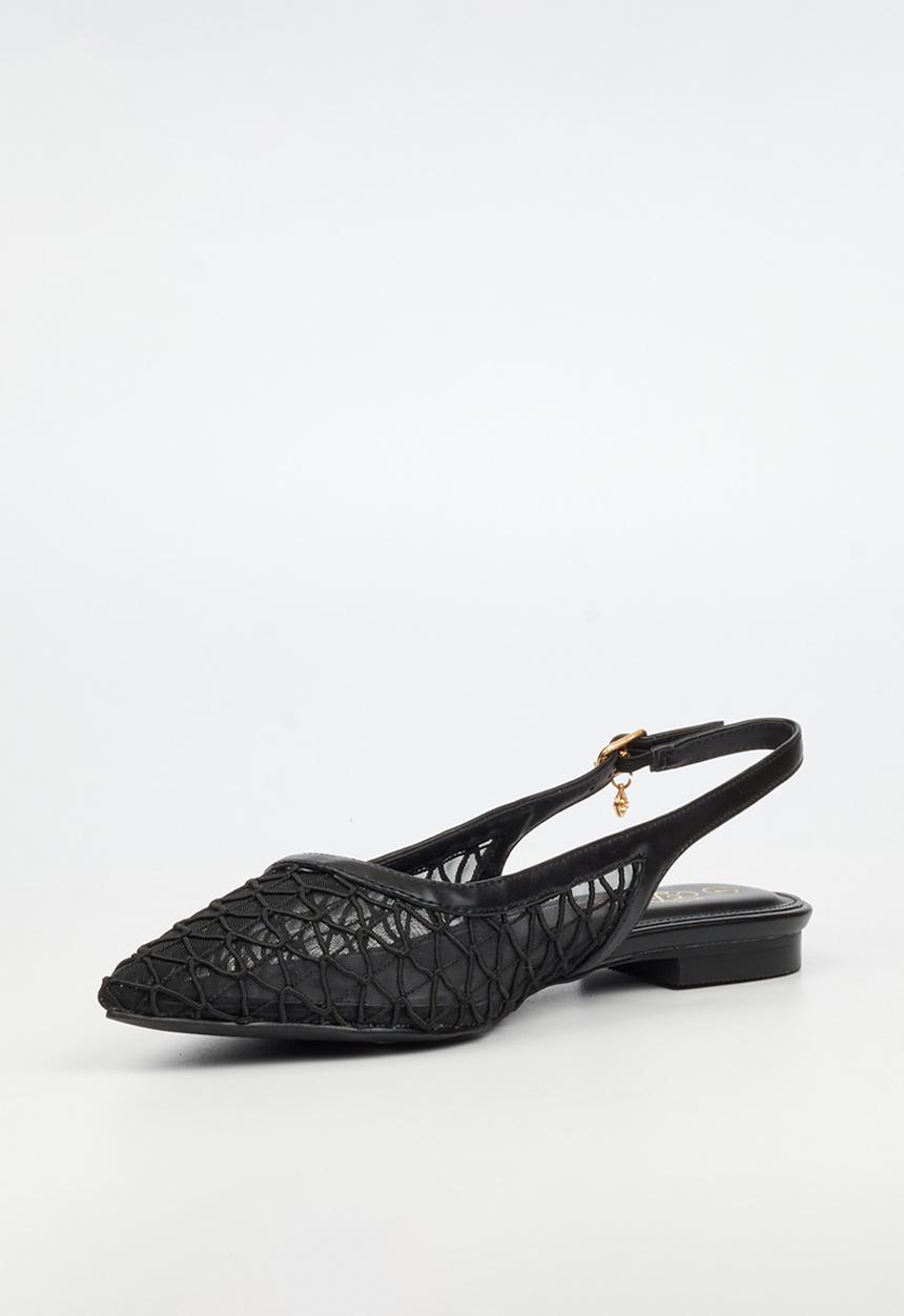 Miss Black - Lavelle 3 embroidered pump - black