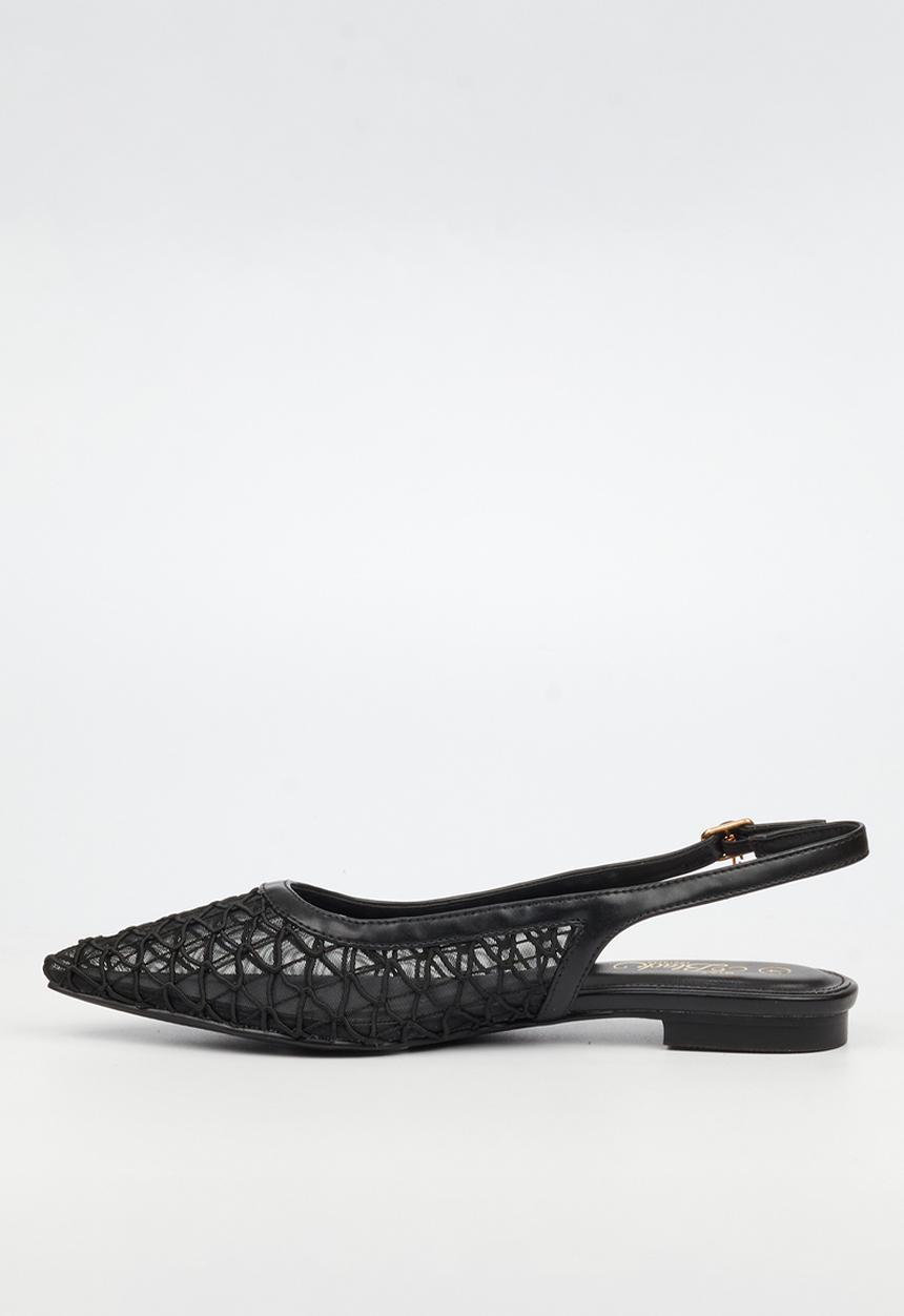Miss Black - Lavelle 3 embroidered pump - black