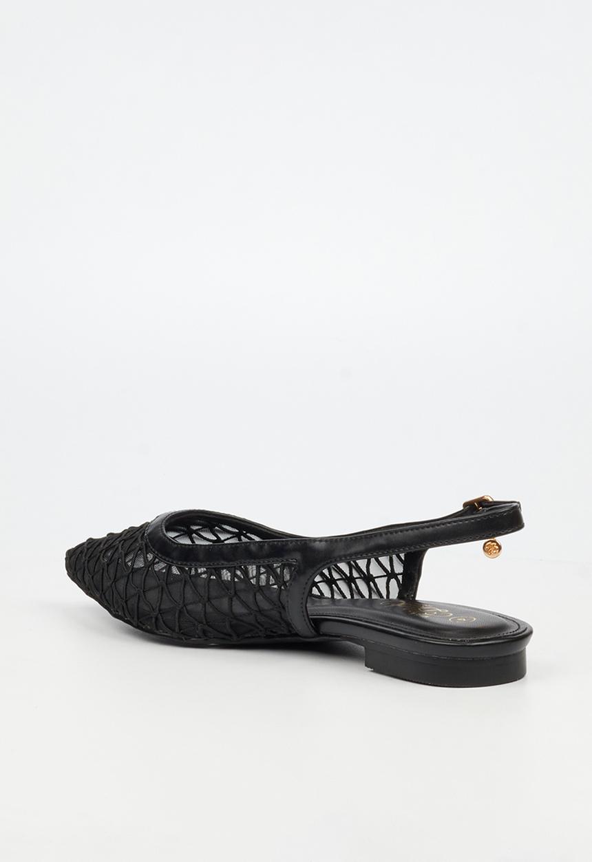 Miss Black - Lavelle 3 embroidered pump - black