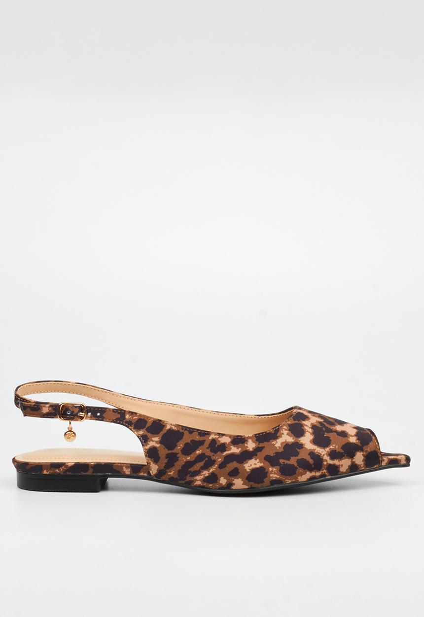 Miss Black - Lavelle 4 peep toe pump - leopard