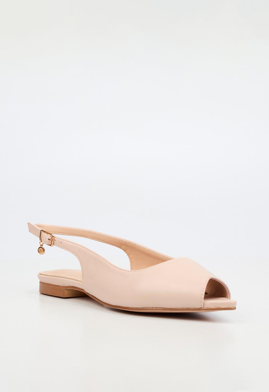 Miss Black - Lavelle 5 peep toe pump - natural