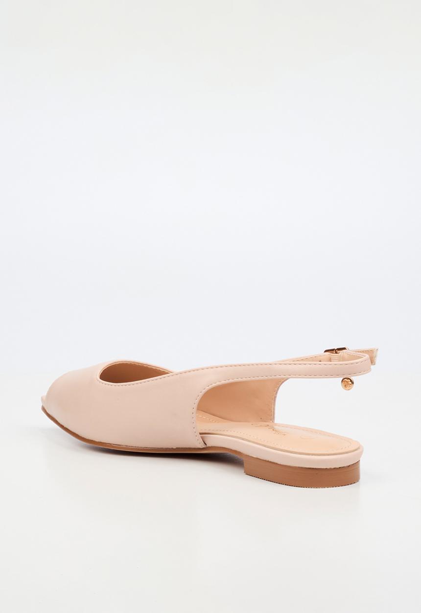 Miss Black - Lavelle 5 peep toe pump - natural