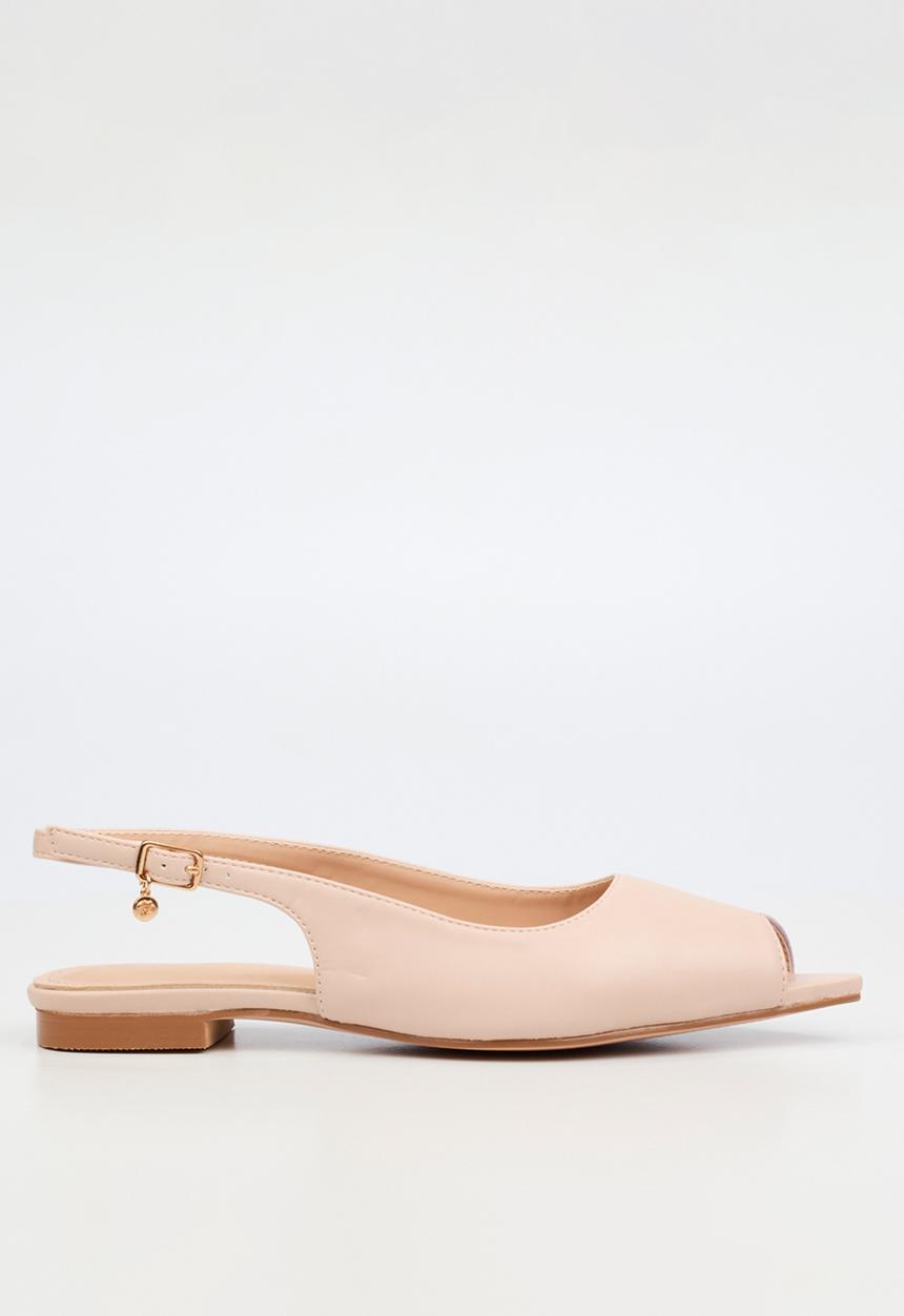 Miss Black - Lavelle 5 peep toe pump - natural
