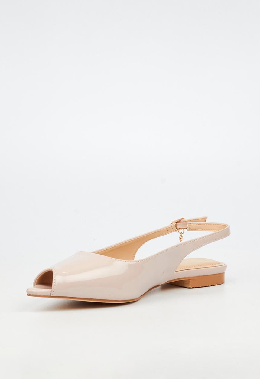 Miss Black - Lavelle 4 peep toe pump - natural