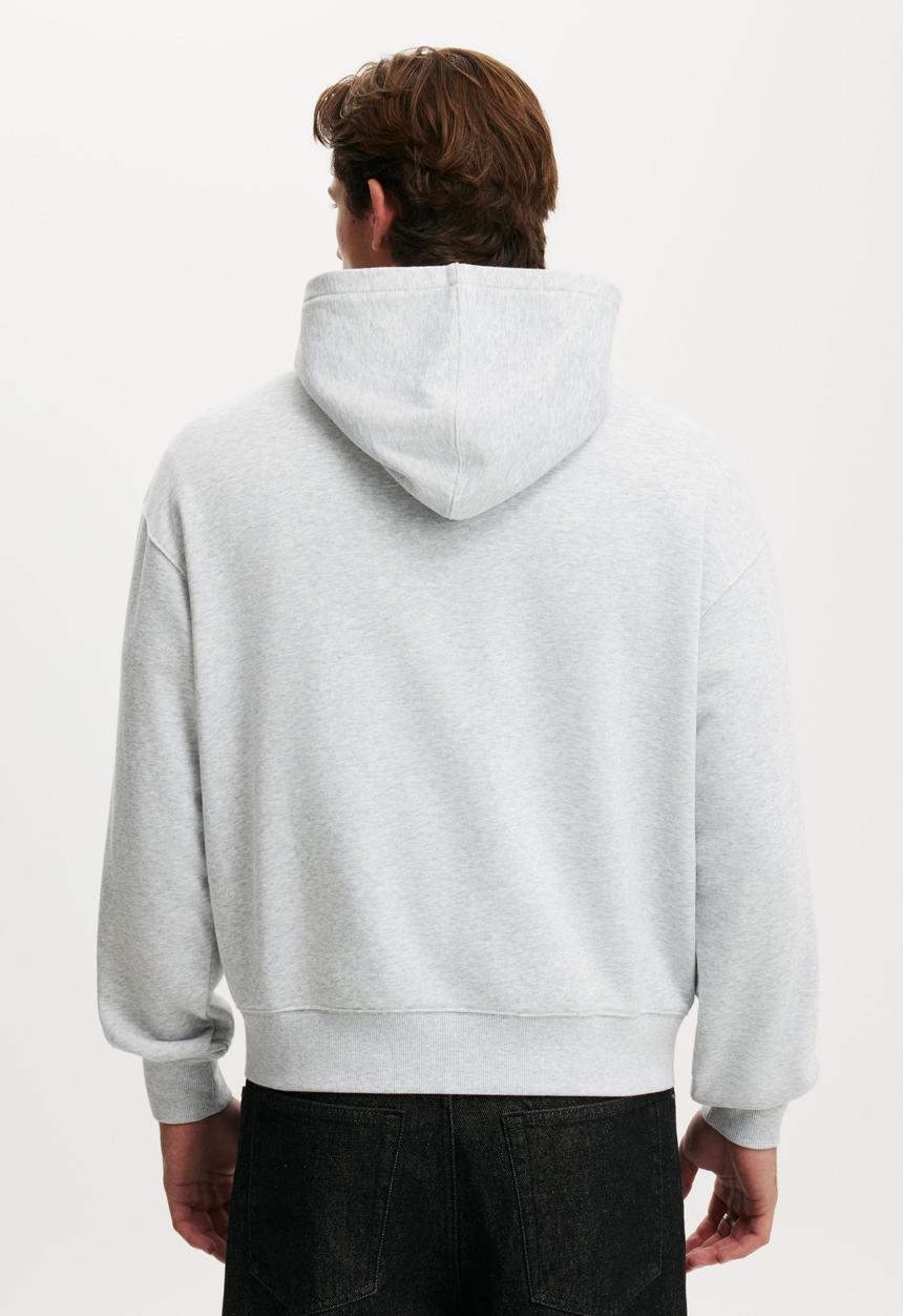 Cotton On - Zip Up Hoodie - Grey Marle
