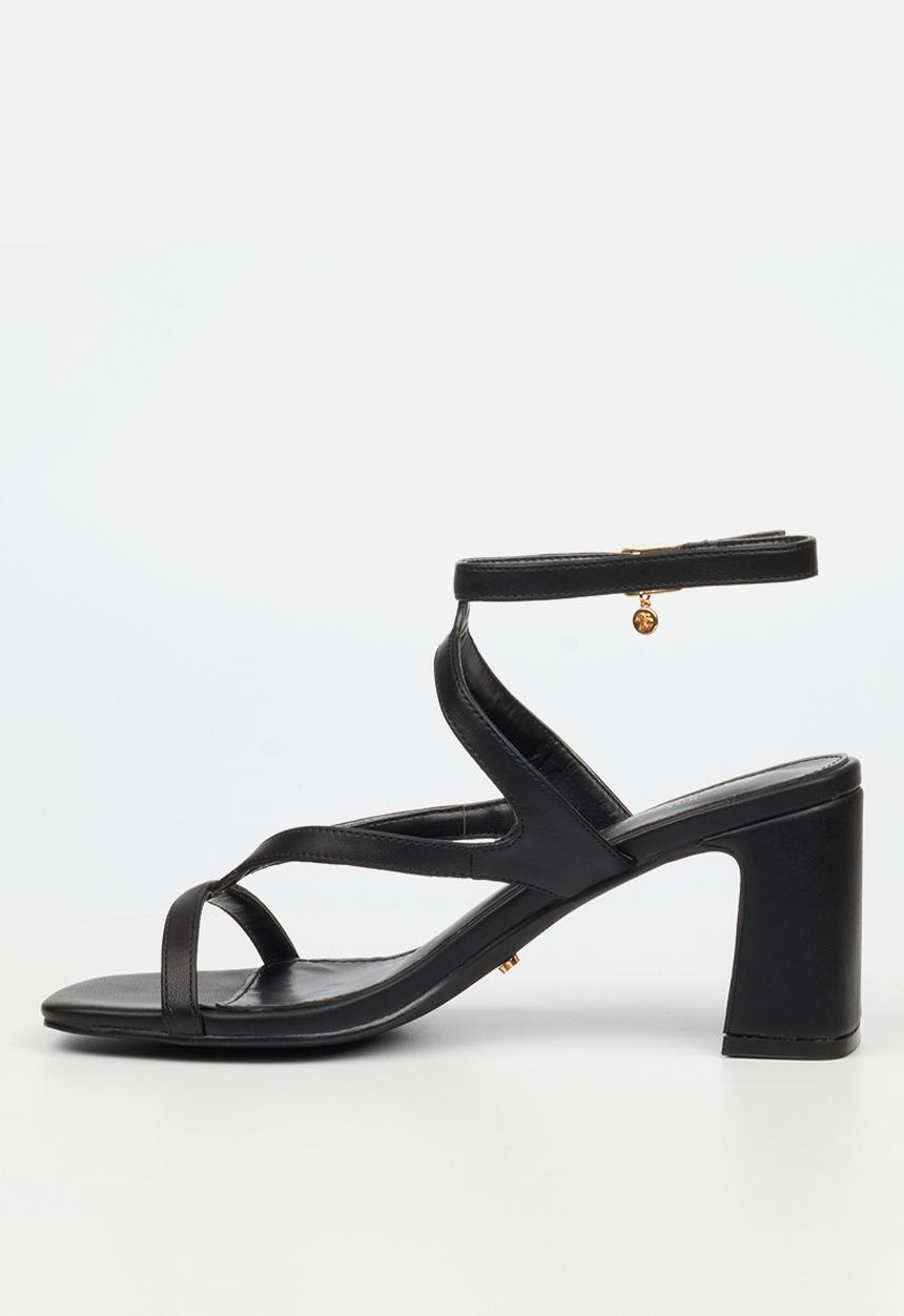 Miss Black - Lenor 2 strappy block heel - black