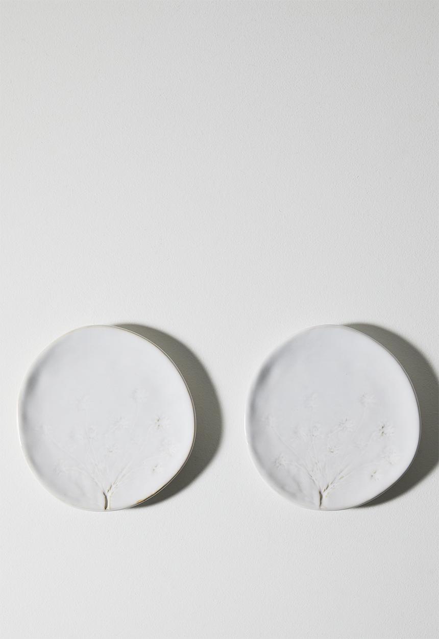 Sixth Floor - Stoneware Field Flower Side Plates Set 2
