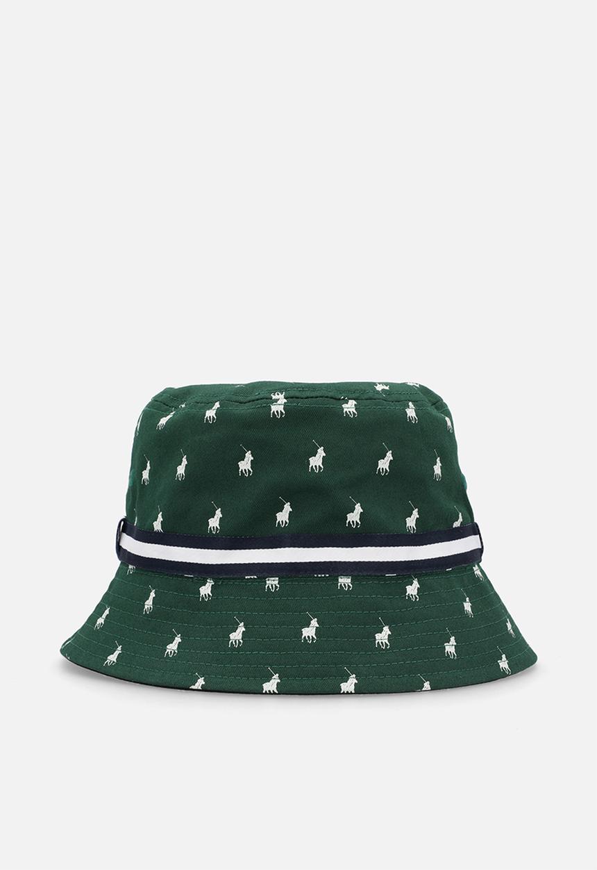 POLO - Reversible Monogram Bucket Hat - Green