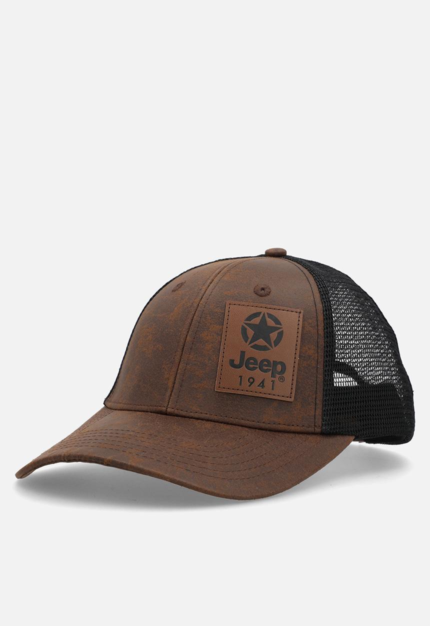JEEP - Oil skin cap - brown