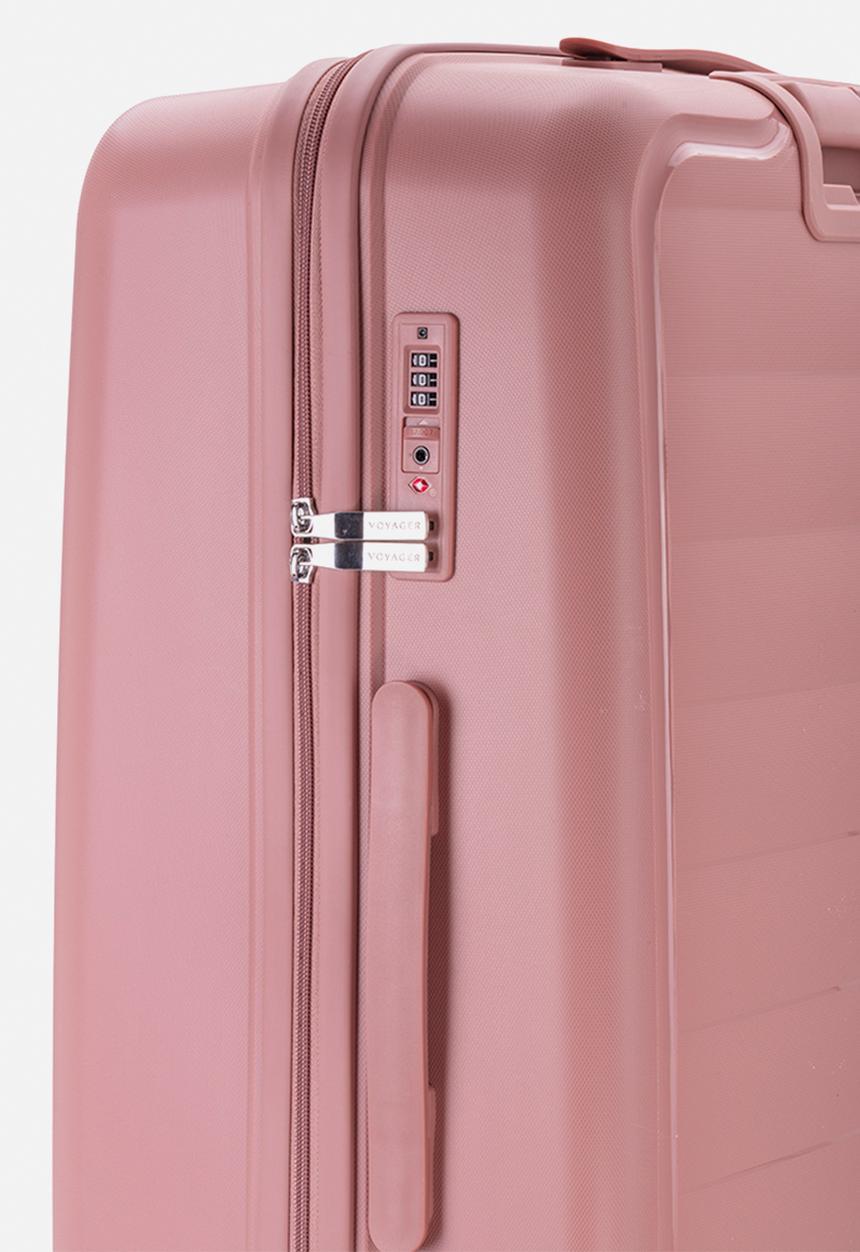 Voyager - Voyager Getaway 411 3 Piece Luggage Set - Pink