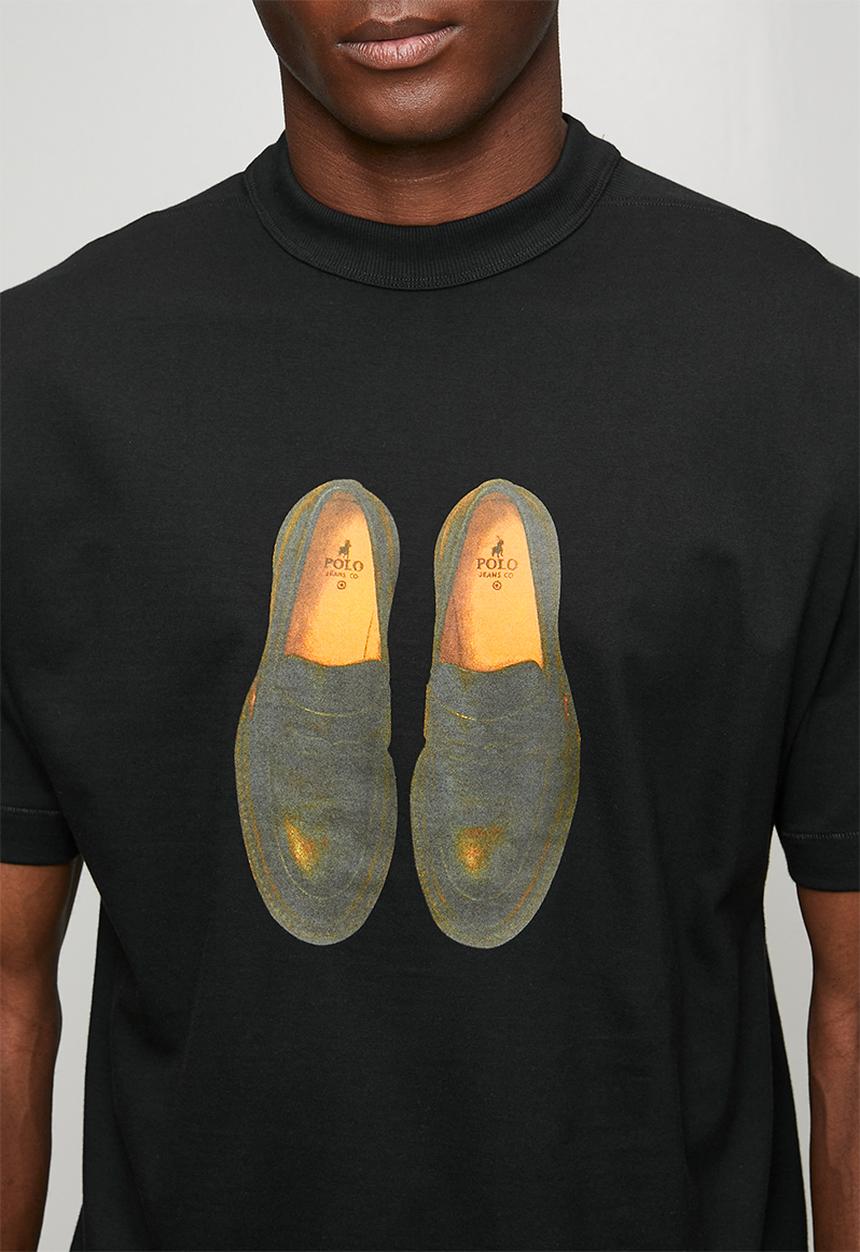POLO - Mens pjc loafer logo tee - black