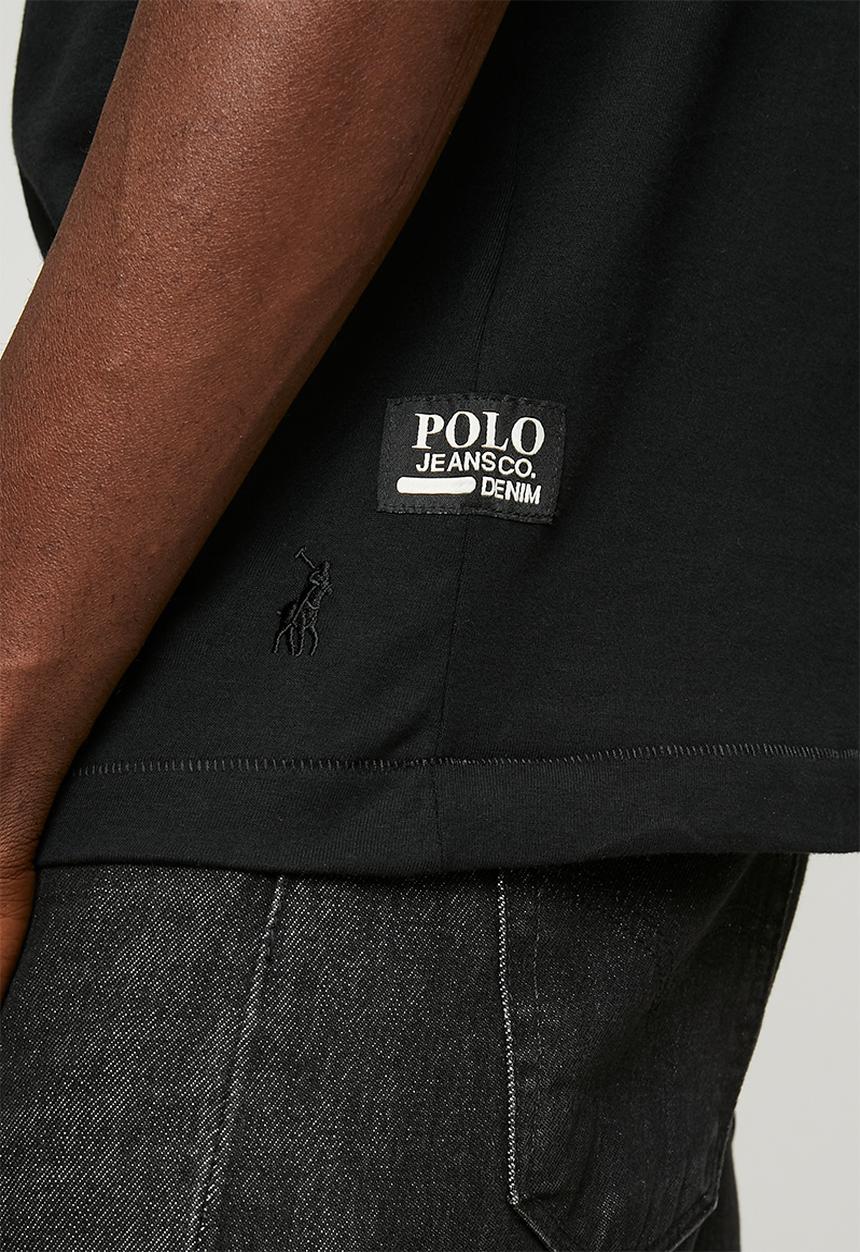 POLO - Mens pjc loafer logo tee - black