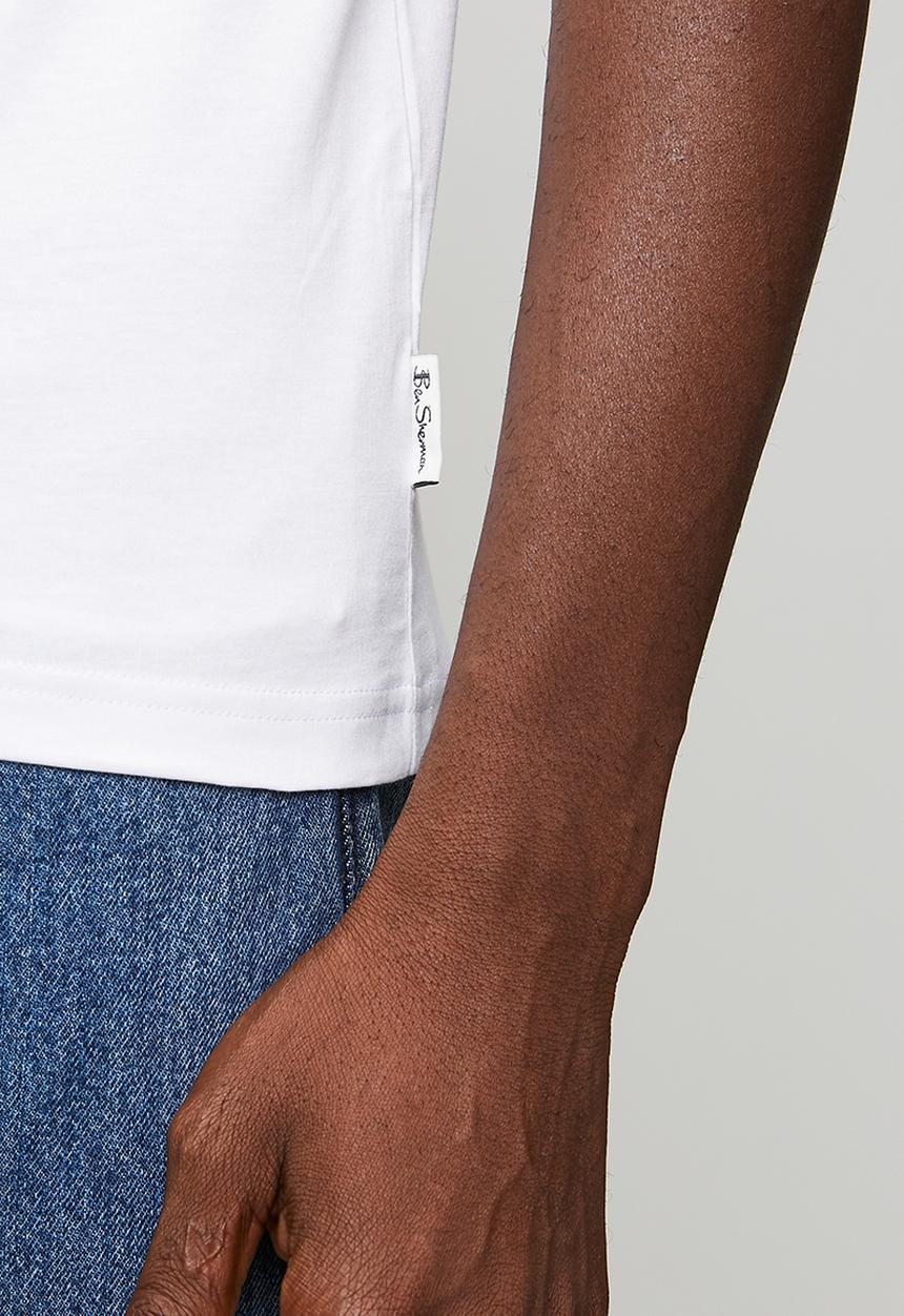 Ben Sherman - Jumble Guitar Tee Shirt - White