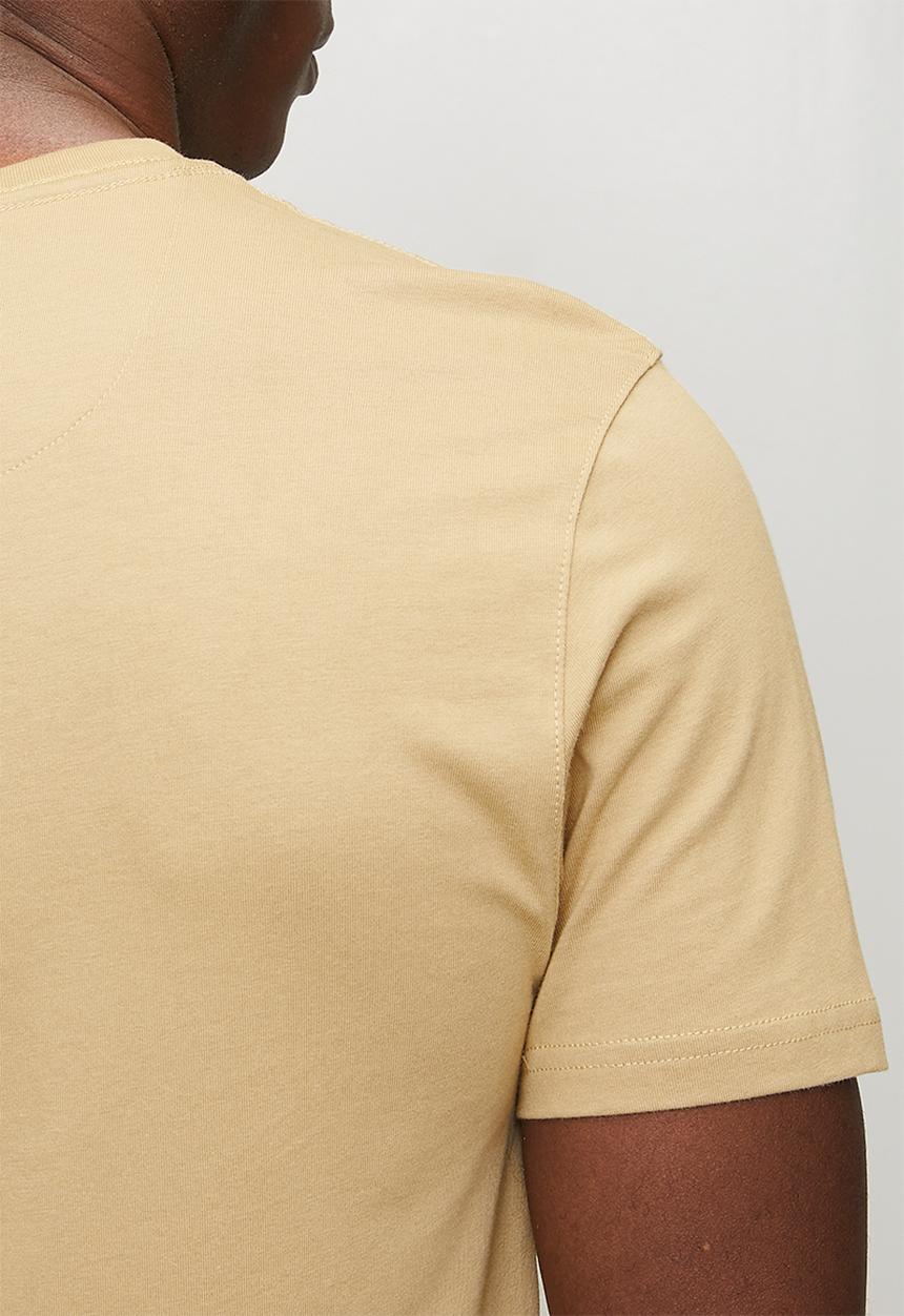 POLO - Mens crew neck gots short sleeve tee - beige