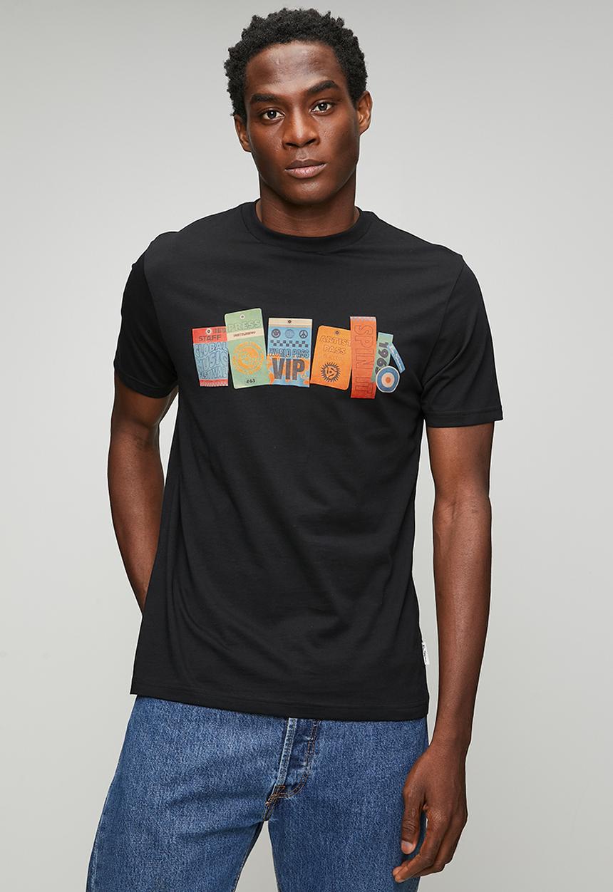Ben Sherman - Festival Pass Tee Shirt - Black